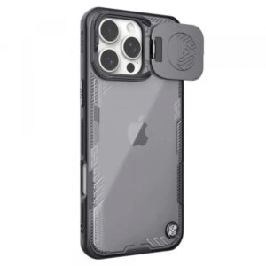 Husa pentru Apple iPhone 16 Pro Max, Nillkin, Iceblade Prop (w/o Camera Cutout), Neagra Husa pentru Apple iPhone 16 Pro Max, Nillkin, Iceblade Prop (w/o Camera Cutout), Neagra