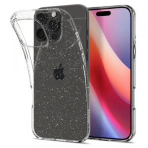 Husa pentru Apple iPhone 16 Pro, Spigen, Liquid Crystal Glitter, Transparenta Husa pentru Apple iPhone 16 Pro, Spigen, Liquid Crystal Glitter, Transparenta