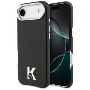 Husa pentru Apple iPhone 16e, Karl Lagerfeld, Monogram Karl's Head, Neagra Husa pentru Apple iPhone 16e, Karl Lagerfeld, Monogram Karl's Head, Neagra