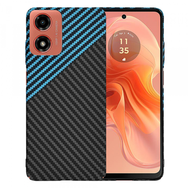 Husa pentru Motorola Moto G04s / E14 / G04 / G24, Techsuit, Carbonite FiberShell, Neagra Bleu Husa pentru Motorola Moto G04s / E14 / G04 / G24, Techsuit, Carbonite FiberShell, Neagra Bleu