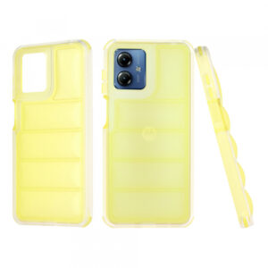 Husa pentru Motorola Moto G14, Techsuit, Wave Shield, Galbena Husa pentru Motorola Moto G14, Techsuit, Wave Shield, Galbena