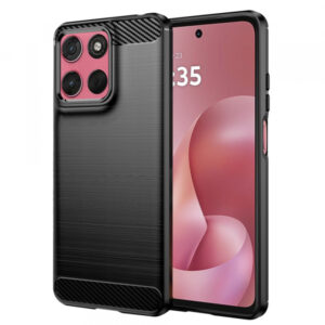 Husa pentru Motorola Moto G67 Power / G57 Power, Techsuit, Carbon, Neagra Husa pentru Motorola Moto G67 Power / G57 Power, Techsuit, Carbon, Neagra