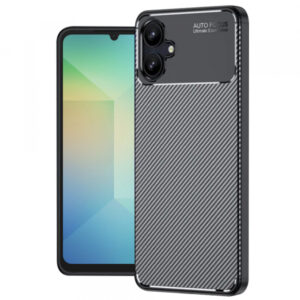 Husa pentru Samsung Galaxy A06 A065, Techsuit, CarbonFiber, Neagra Husa pentru Samsung Galaxy A06 A065, Techsuit, CarbonFiber, Neagra