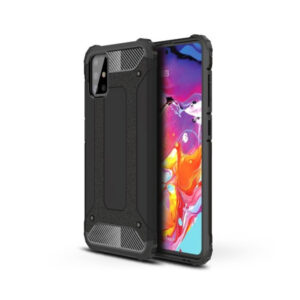 Husa pentru Samsung Galaxy A71 A715, Techsuit, Hybrid Armor, Neagra Husa pentru Samsung Galaxy A71 A715, Techsuit, Hybrid Armor, Neagra