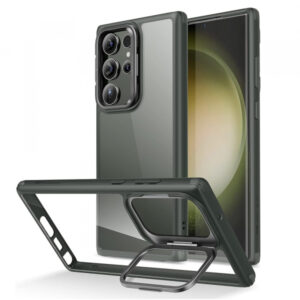 Husa pentru Samsung Galaxy S23 Ultra S918, ESR, Classic Kickstand, Verde Transparenta Husa pentru Samsung Galaxy S23 Ultra S918, ESR, Classic Kickstand, Verde Transparenta