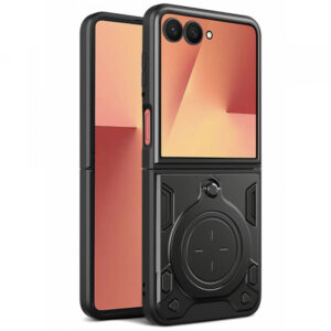 Husa pentru Samsung Galaxy Z Flip7 F766, Techsuit, CamGuard Pro, Neagra Husa pentru Samsung Galaxy Z Flip7 F766, Techsuit, CamGuard Pro, Neagra