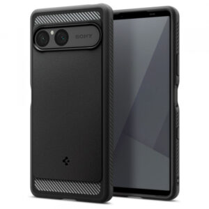 Husa pentru Sony Xperia 10 VII, Spigen, Rugged Armor, Neagra Husa pentru Sony Xperia 10 VII, Spigen, Rugged Armor, Neagra