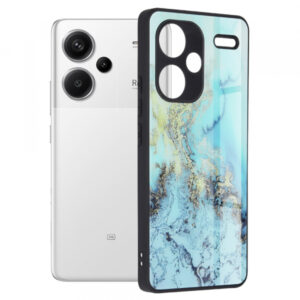 Husa pentru Xiaomi Redmi Note 13 Pro+, Techsuit, Glaze, Bleu Husa pentru Xiaomi Redmi Note 13 Pro+, Techsuit, Glaze, Bleu