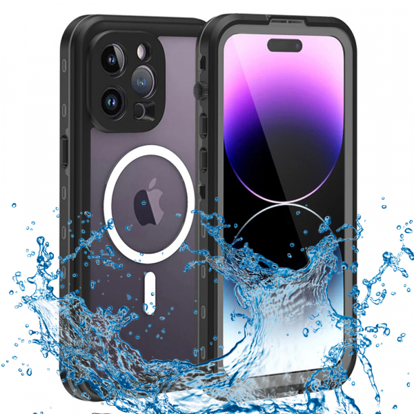 Husa Waterproof pentru Apple iPhone 14 Pro Max, ShellBox, Neagra Husa Waterproof pentru Apple iPhone 14 Pro Max, ShellBox, Neagra