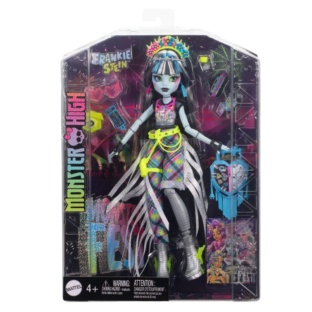 Papusa Monster High, Monster Fest, Frankie Stein, HXH79 Papusa Monster High, Monster Fest, Frankie Stein, HXH79