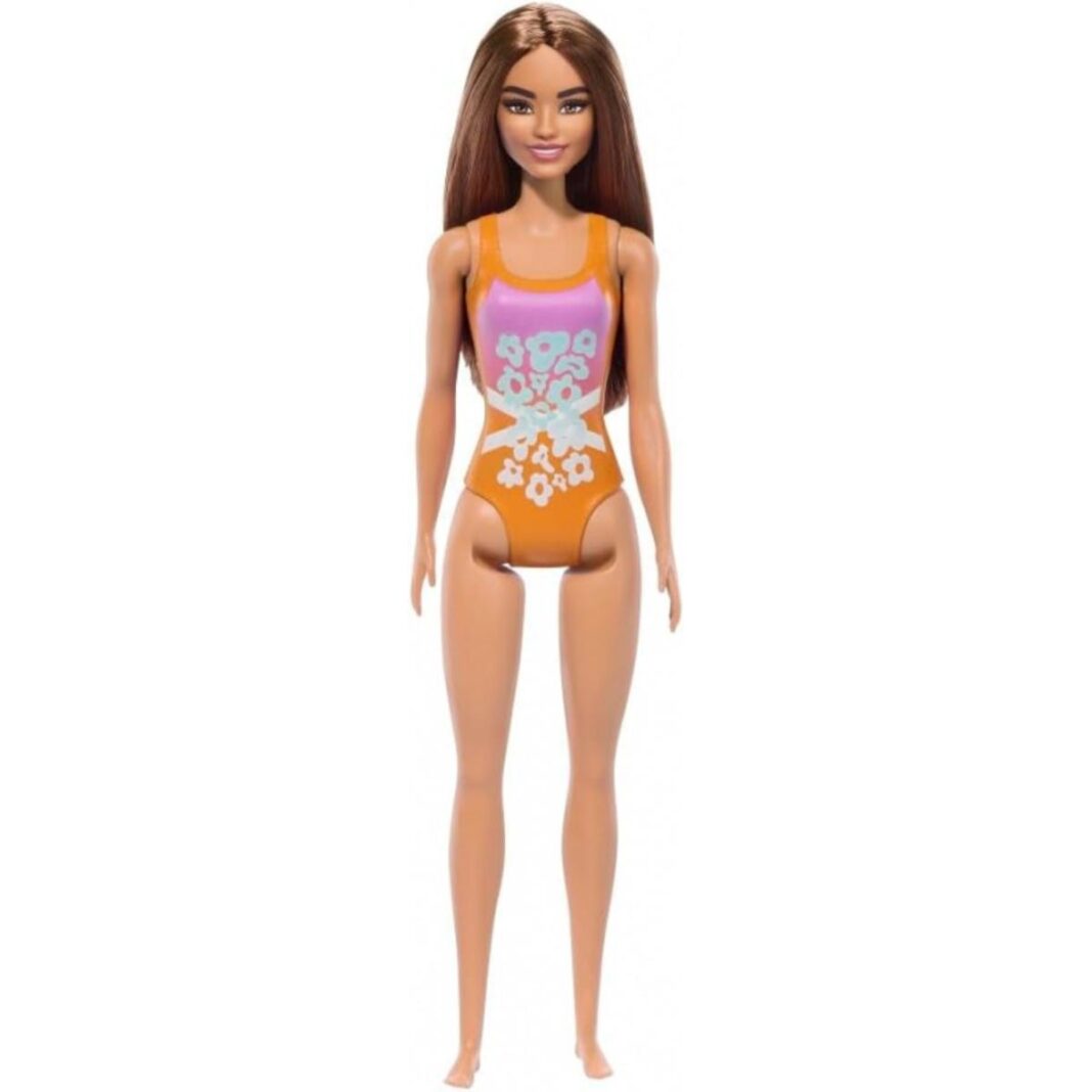 Papusa Barbie, La plaja in costum de baie, Tropical Pink, HXX50 Papusa Barbie, La plaja in costum de baie, Tropical Pink, HXX50