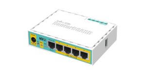 Router Ethernet MikroTik hEX lite RB750r2, 5 x 10/100 Mbps, PoE in Router Ethernet MikroTik hEX lite RB750r2, 5 x 10/100 Mbps, PoE in
