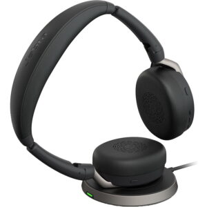 Casti Wireless Call Center Jabra Evolve2 65 FLEX, Bluetooth, USB-C, UC, Incarcare Wireless (Negru/Argintiu) Casti Wireless Call Center Jabra Evolve2 65 FLEX, Bluetooth, USB-C, UC, Incarcare Wireless (Negru/Argintiu)