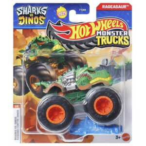 Masinuta Hot Wheels, Monster Truck, Sharks vs Dinos, Rageasaur, JCD74 Masinuta Hot Wheels, Monster Truck, Sharks vs Dinos, Rageasaur, JCD74