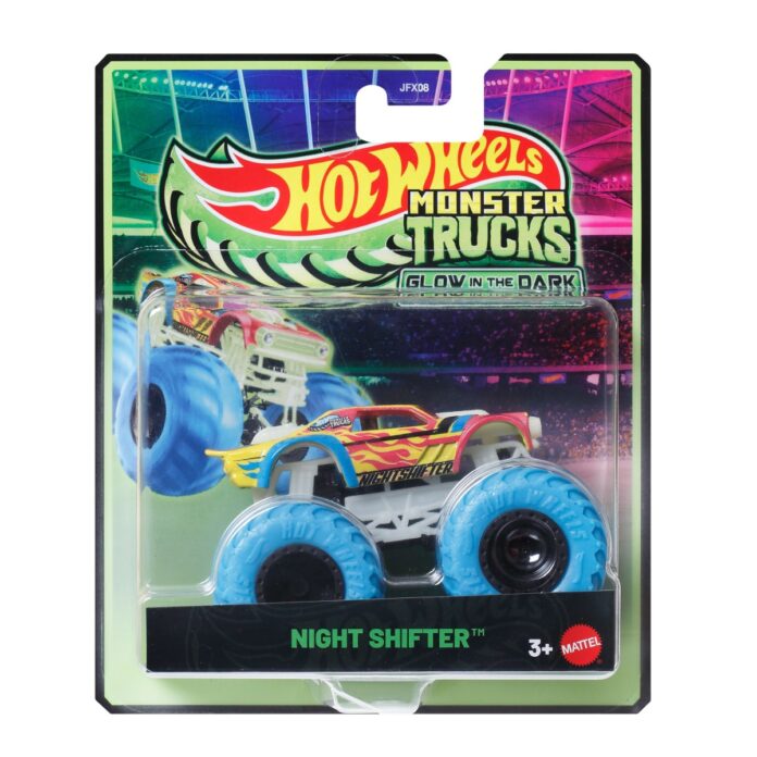 Masina Hot Wheels, Monster Truck, Glow In The Dark, Night Shifter, JCG71 Masina Hot Wheels, Monster Truck, Glow In The Dark, Night Shifter, JCG71
