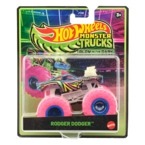 Masina Hot Wheels, Monster Truck, Glow In The Dark, Rodger Dodger, JFX18 Masina Hot Wheels, Monster Truck, Glow In The Dark, Rodger Dodger, JFX18