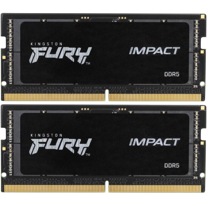 Memorii Laptop Kingston Fury Impact, 16GB DDR5, 4800MHz CL38, Dual Channel Kit Memorii Laptop Kingston Fury Impact, 16GB DDR5, 4800MHz CL38, Dual Channel Kit
