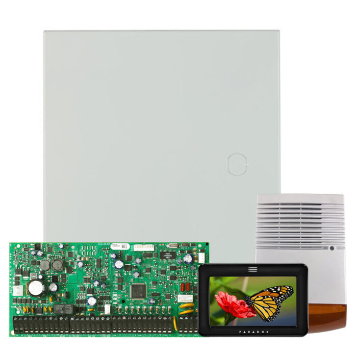 Kit alarma antiefractie Paradox Digiplex EVO192+TM50+SL-900B, 8 partitii, 8-192 zone, 999 utilizatori, cutie cu traf Kit alarma antiefractie Paradox Digiplex EVO192+TM50+SL-900B, 8 partitii, 8-192 zone, 999 utilizatori, cutie cu traf
