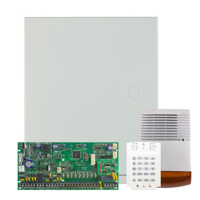 Kit alarma antiefractie Paradox Spectra SP6000+K10V+SL-900B, 2 partitii, 8-32 zone, 32 utilizatori, cutie cu traf Kit alarma antiefractie Paradox Spectra SP6000+K10V+SL-900B, 2 partitii, 8-32 zone, 32 utilizatori, cutie cu traf
