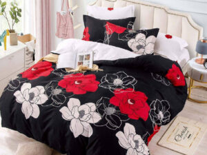 Lenjerie cu Elastic 180x200 Hortensia, 6 Piese (Finet) Lenjerie cu Elastic 180x200 Hortensia, 6 Piese (Finet)