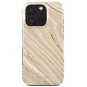 Husa Dual Layer Full Glam Burga pentru iPhone 16 Plus, Crem Husa Dual Layer Full Glam Burga pentru iPhone 16 Plus, Crem