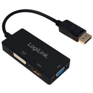 Adaptor video Logilink CV0109, Multiport, 4K (Negru) Adaptor video Logilink CV0109, Multiport, 4K (Negru)