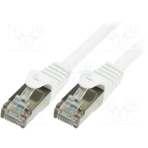 Cablu F/UTP LogiLink CP2081S, Patchcord, CAT.6, 7.5m (Alb) Cablu F/UTP LogiLink CP2081S, Patchcord, CAT.6, 7.5m (Alb)