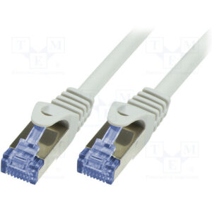 Cablu S/FTP LogiLink CQ3072S, Cat.6A, Patchcord (Gri) Cablu S/FTP LogiLink CQ3072S, Cat.6A, Patchcord (Gri)