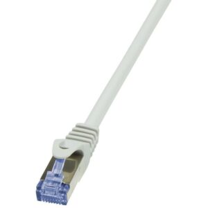 Cablu retea S/FTP LogiLink CQ4102S Cat7, LSZH, cupru, 600MHz, mufe RJ45 Cat6a, 15 m, AWG26, dublu ecranat (Gri) Cablu retea S/FTP LogiLink CQ4102S Cat7, LSZH, cupru, 600MHz, mufe RJ45 Cat6a, 15 m, AWG26, dublu ecranat (Gri)