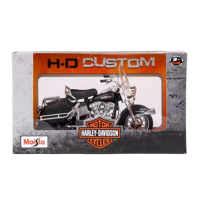 Motocicleta Maisto Harley-Davidson, 1966 FLH Electra Glide, 1:18 Motocicleta Maisto Harley-Davidson, 1966 FLH Electra Glide, 1:18