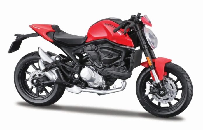Motocicleta Maisto - Ducati Monster, cu stand, 1:18 Motocicleta Maisto - Ducati Monster, cu stand, 1:18