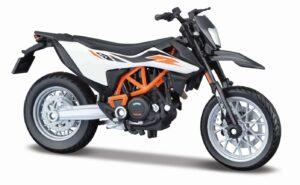 Motocicleta metalica cu stand MAISTO Editie Speciala Ktm 690 Smc R, Scara 1 la 18 Motocicleta metalica cu stand MAISTO Editie Speciala Ktm 690 Smc R, Scara 1 la 18