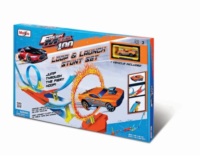 Circuit acrobatii cu bucla si lansare Maisto (Multicolor) Circuit acrobatii cu bucla si lansare Maisto (Multicolor)