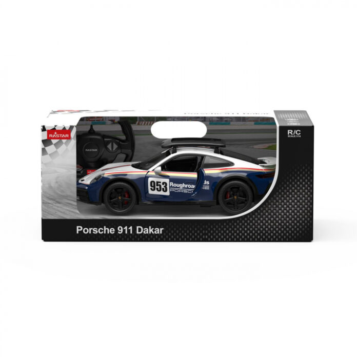 Masina cu telecomanda Porsche 911 Dakar, scara 1 la 14 (Multicolor) Masina cu telecomanda Porsche 911 Dakar, scara 1 la 14 (Multicolor)