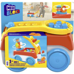 Vehicul de constructie Mega Bloks, Spinning Wagon, 20 piese Vehicul de constructie Mega Bloks, Spinning Wagon, 20 piese