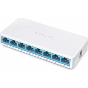 Switch Mercusys MS108GP, 8 porturi, gigabit, 7 porturi PoE+ Switch Mercusys MS108GP, 8 porturi, gigabit, 7 porturi PoE+