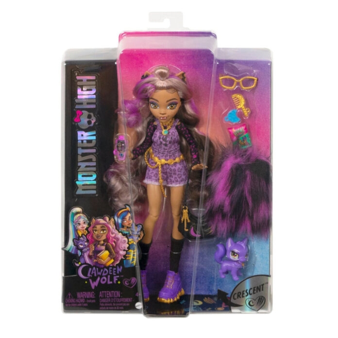 Papusa Monster High Clawdeen Wolf, cu animalut si accesorii Papusa Monster High Clawdeen Wolf, cu animalut si accesorii