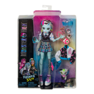 Papusa Monster High - Frankie Stein si Animalut Watzie Papusa Monster High - Frankie Stein si Animalut Watzie