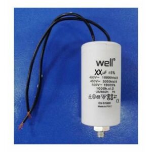 Condensator pornire motor 400V 80uF cu pin, Well Condensator pornire motor 400V 80uF cu pin, Well