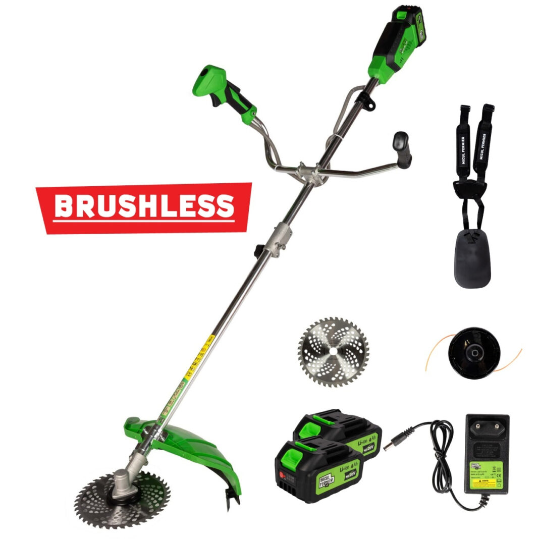 Motocoasa (Trimmer) Electric Micul Fermier MF-MX1011, 20V, 2 Acumulatori 4Ah, Maner Dublu, Motor fara Perii Motocoasa (Trimmer) Electric Micul Fermier MF-MX1011, 20V, 2 Acumulatori 4Ah, Maner Dublu, Motor fara Perii