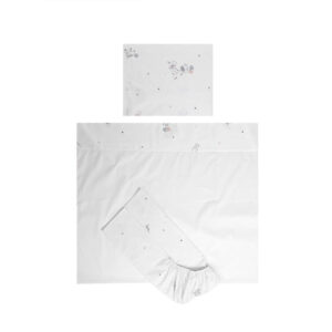 Set lenjerie pat, 3 piese, bumbac ranforce, Lorelli Tiny Dream, 60 x 120 cm, Giraffe White Set lenjerie pat, 3 piese, bumbac ranforce, Lorelli Tiny Dream, 60 x 120 cm, Giraffe White