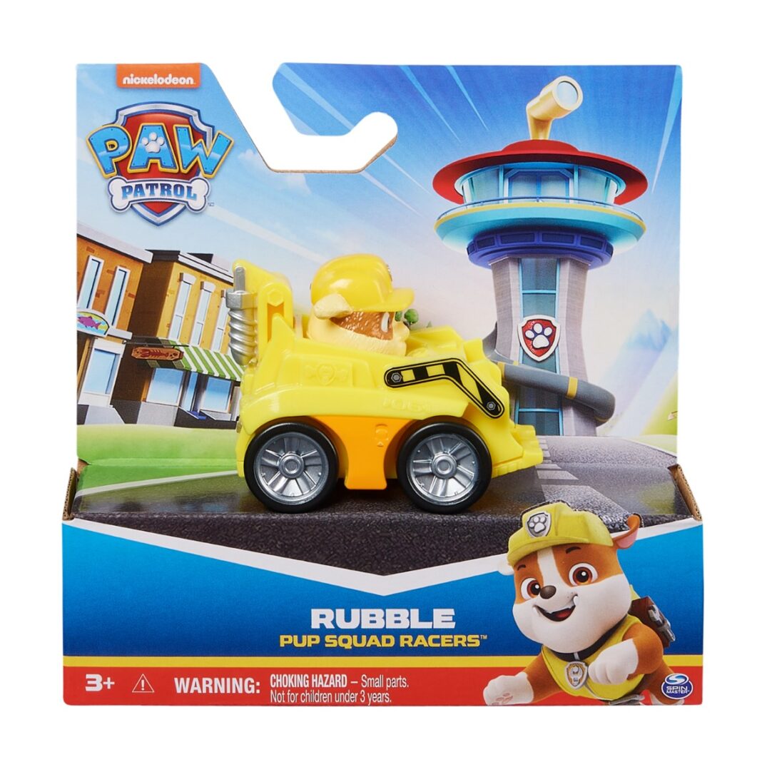Set masinuta si figurina, Paw Patrol, Rubble, 20147942 Set masinuta si figurina, Paw Patrol, Rubble, 20147942
