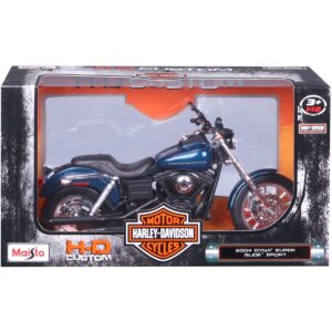 Motocicleta metalica, Maisto, Harley-Davidson, 2004 Dyna Super Glide Sport, 1:12 Motocicleta metalica, Maisto, Harley-Davidson, 2004 Dyna Super Glide Sport, 1:12