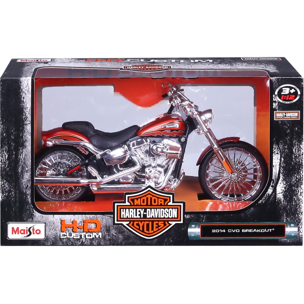 Motocicleta metalica, Maisto, Harley-Davidson, 2014 CVO Breakout, 1:12 Motocicleta metalica, Maisto, Harley-Davidson, 2014 CVO Breakout, 1:12