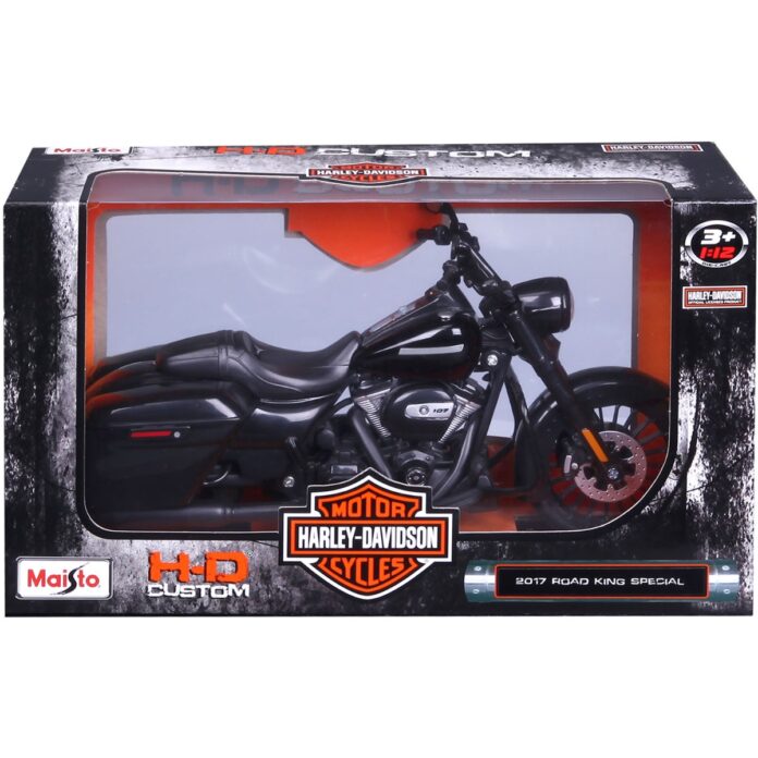 Motocicleta metalica, Maisto, Harley-Davidson, 2017 Road King Special, 1:12 Motocicleta metalica, Maisto, Harley-Davidson, 2017 Road King Special, 1:12
