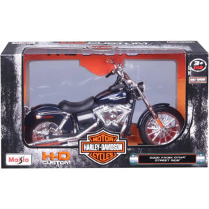 Motocicleta metalica, Maisto, Harley-Davidson, 2006 FXDBI Dyna Street Bob, 1:12 Motocicleta metalica, Maisto, Harley-Davidson, 2006 FXDBI Dyna Street Bob, 1:12