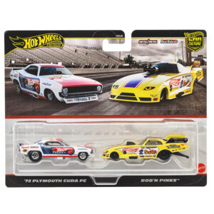 Set 2 masini metalice, Hot Wheels, 72 Plymouth Cuda FC si Rob N Pinks, JBL01 Set 2 masini metalice, Hot Wheels, 72 Plymouth Cuda FC si Rob N Pinks, JBL01