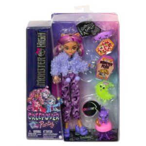 Papusa Clawdeen, Monster High, Creepover Party, HKY67 Papusa Clawdeen, Monster High, Creepover Party, HKY67