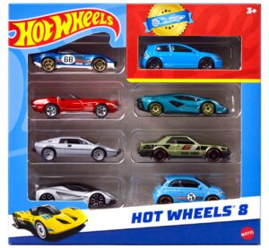 Set 8 masini metalice, Hot Wheels, 1:64, HPV78 Set 8 masini metalice, Hot Wheels, 1:64, HPV78
