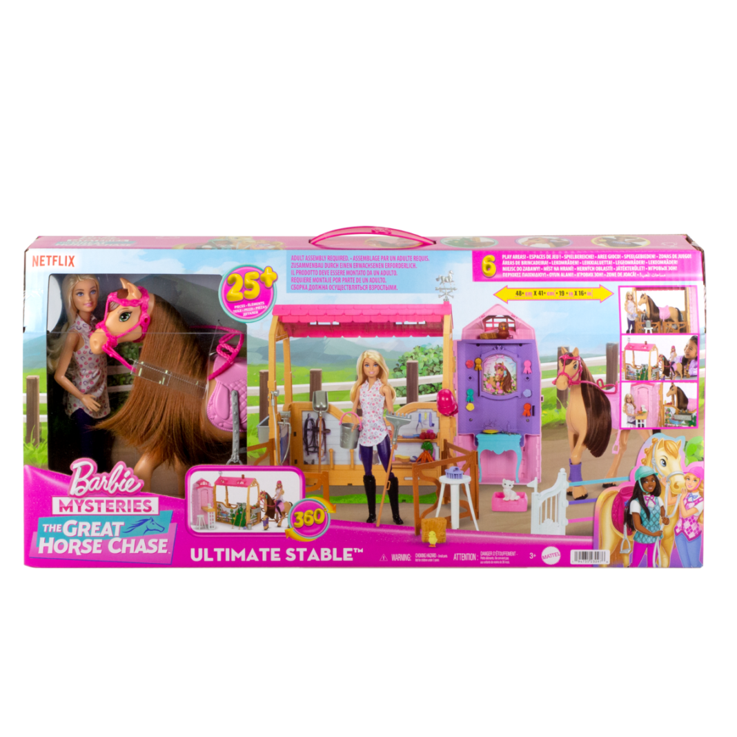 Set de joaca cu papusa, Barbie Mysteries, The Great Horse Chase, HXJ44 Set de joaca cu papusa, Barbie Mysteries, The Great Horse Chase, HXJ44